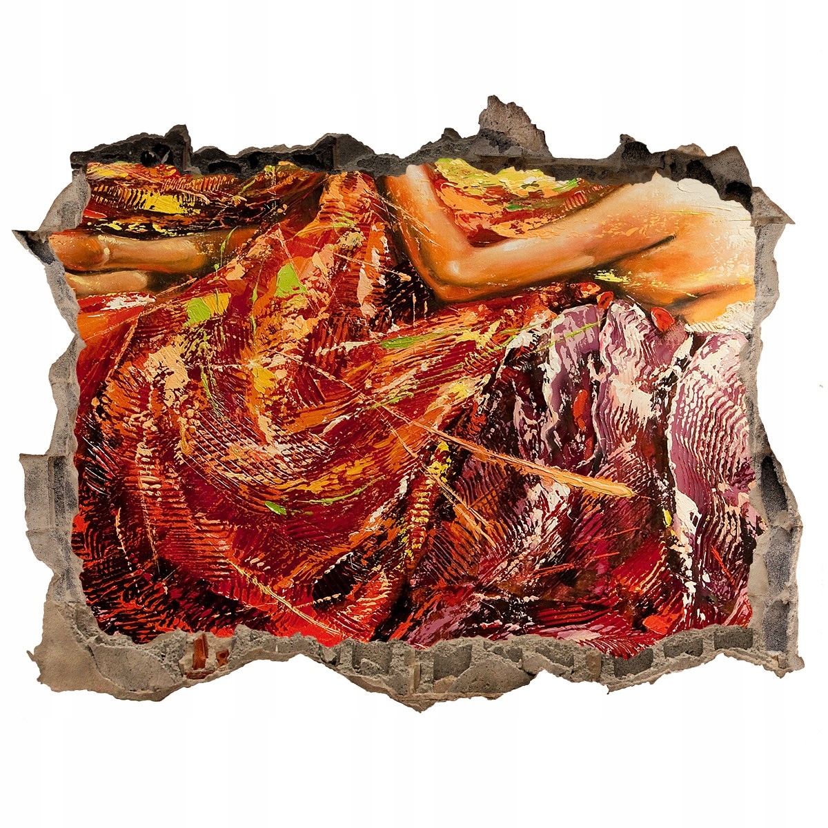 

Dziura 3d okleina Naklejka Śpiąca kobieta 168x113