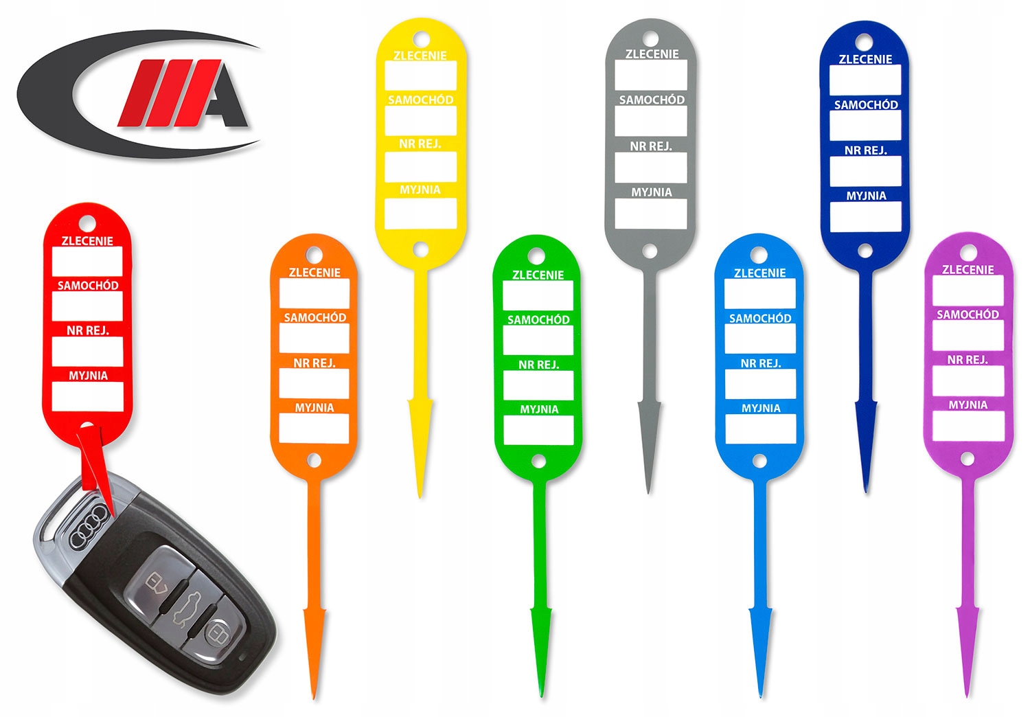 ZAWIESZKI komisowe IDENTYFIKATOR do kluczy S100 szt. Producent inny