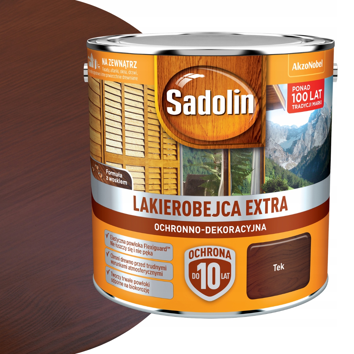 Sadolin Lakierobejca Extra Do Drewna 2,5L Tek