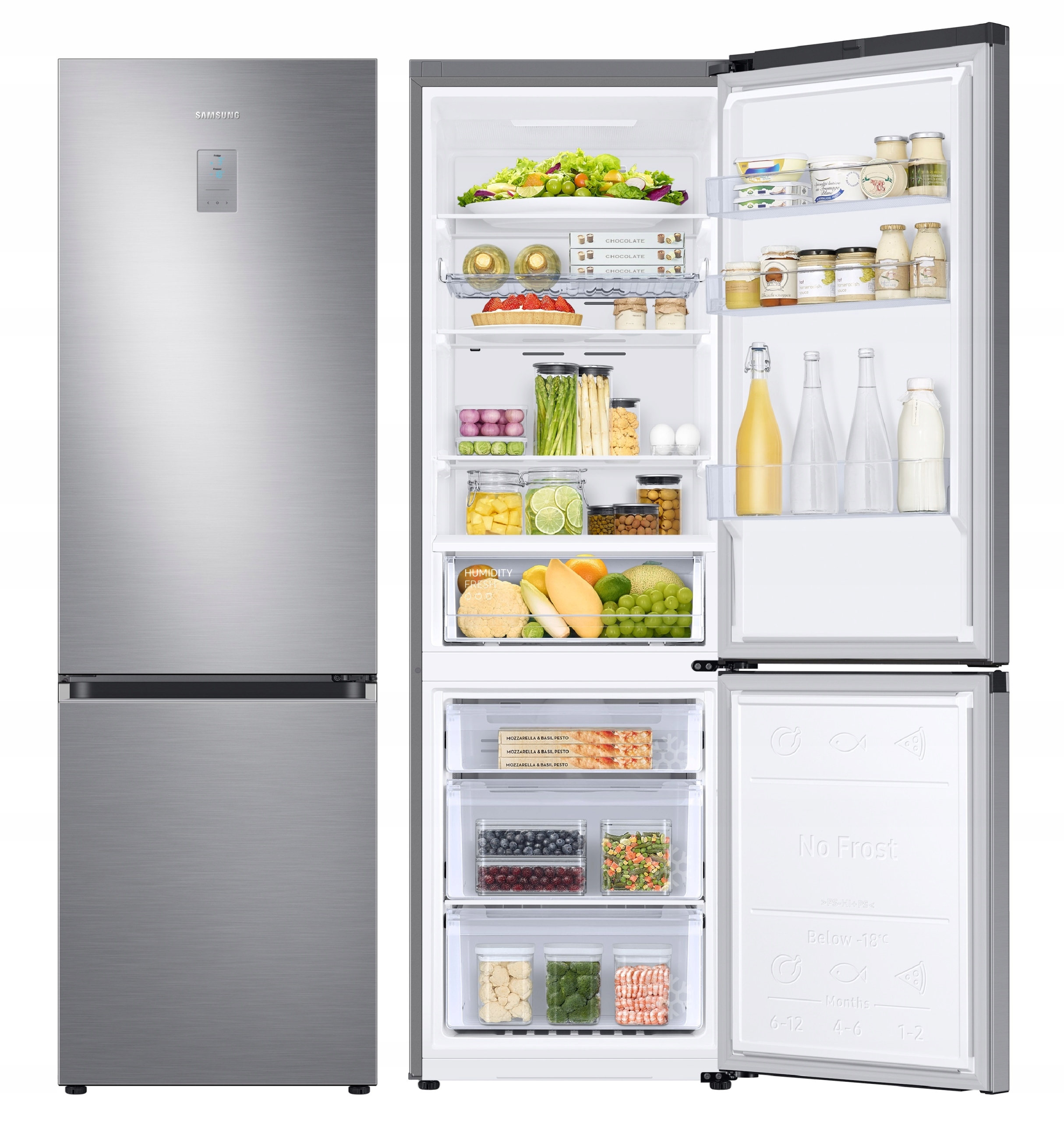 

Lodówka Samsung RB36T672CS9 NoFrost 375l grafitowa