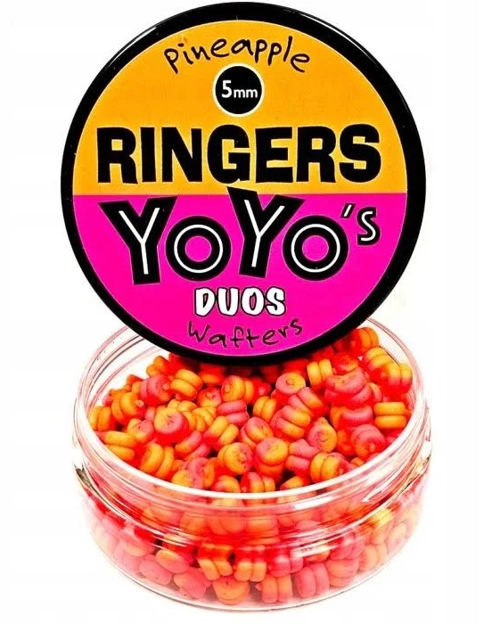 Ringers yoyo's duos wafters pineapple orange pink 5mm