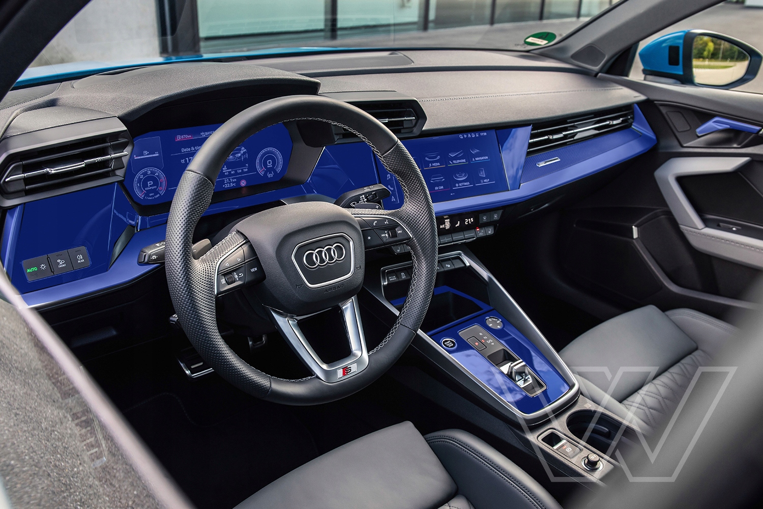 Fólie Ochranná Ppf do interiéru Audi A3 8Y Průhledná ochrana interiéru