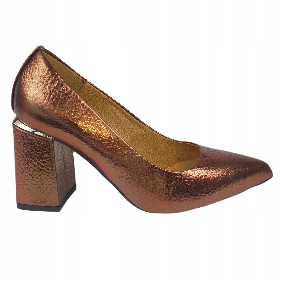Dámské lodičky Higo 2065 PMB-150 Metal/bronz 37, Bronz