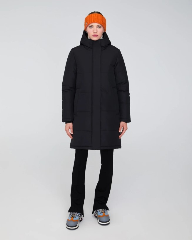 Zimní Bunda Maxi S Kapucí Quartz Co. Madeline černá M