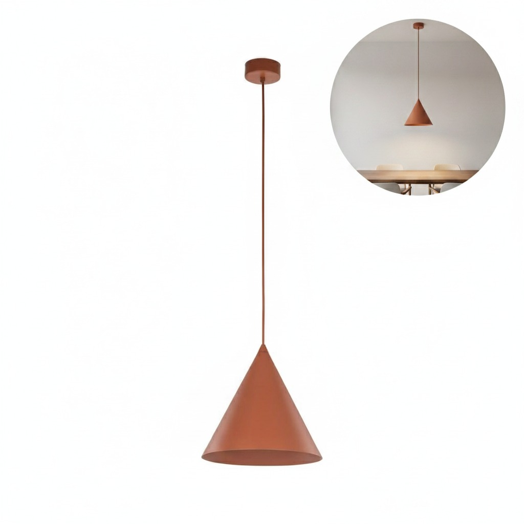 Závesná stropná lampa Previs Červená Kov E27 Klasická Shine Tk Lighting