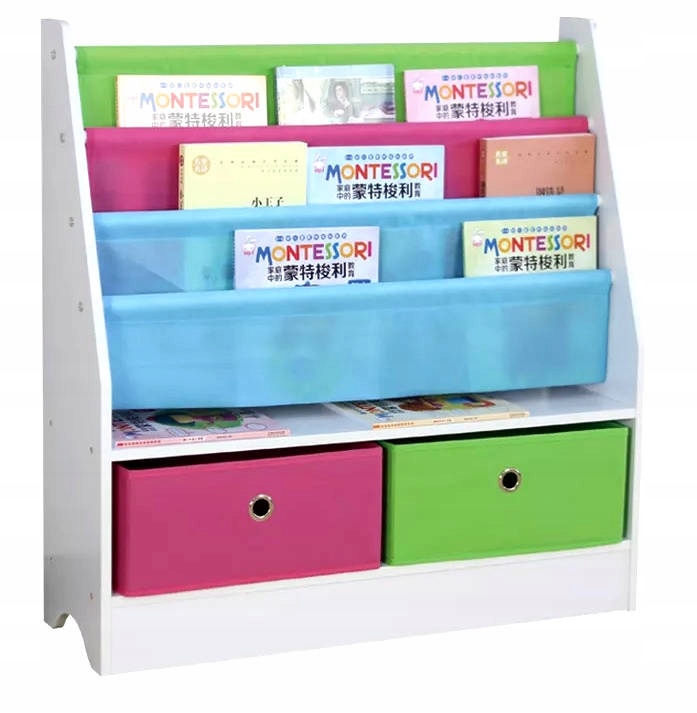 

Regał Biblioteczka Na Książki Organizer Pojemniki