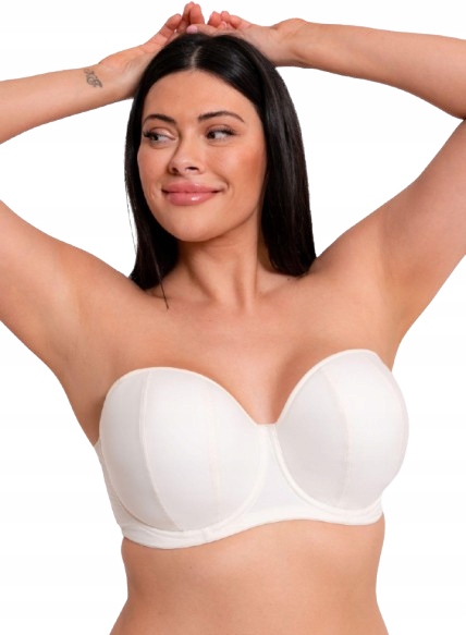 Curvy Kate Ecru Polovyztužená Podprsenka Se Zapínáním 85 M