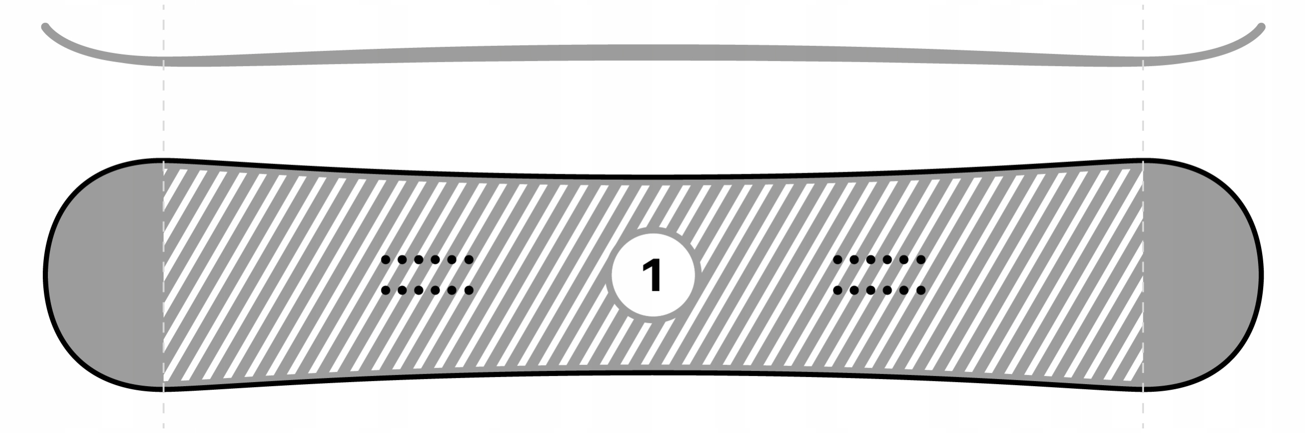 Snowboard RAVEN Lion 152cm Profil Rocker