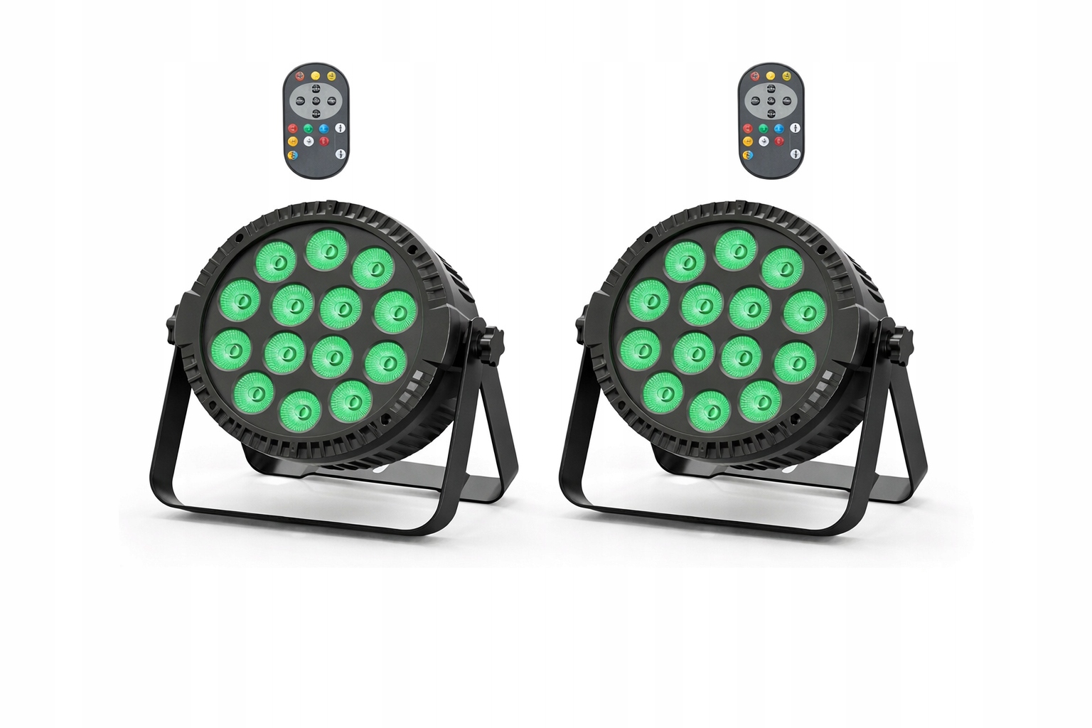 Led světlomety 2 kusy 14 Rgbw diod s dálkovým ovládáním Holdlamp