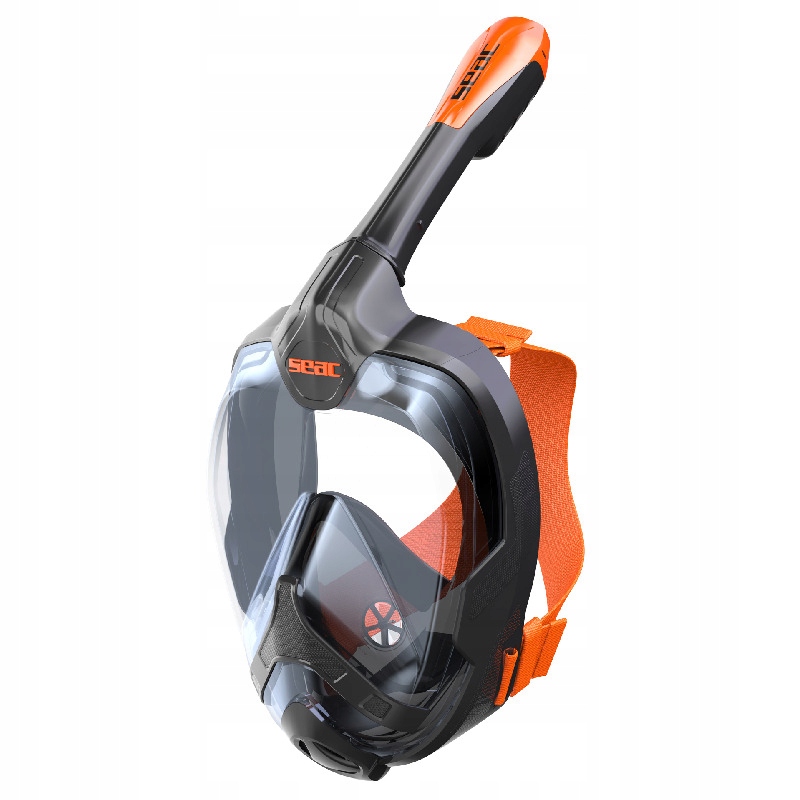 Maska pełnotwarzowa Seac Unica S/m czarny/pomar.