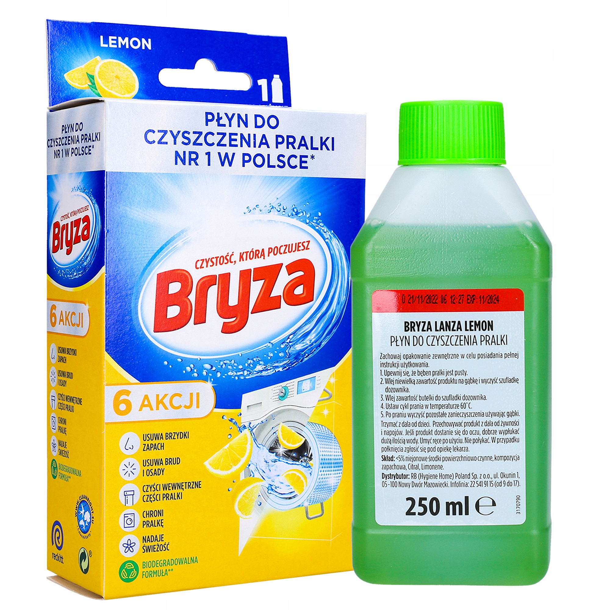 

Bryza Lanza Lemon Płyn Do Czyszczenia Pralki 250ml