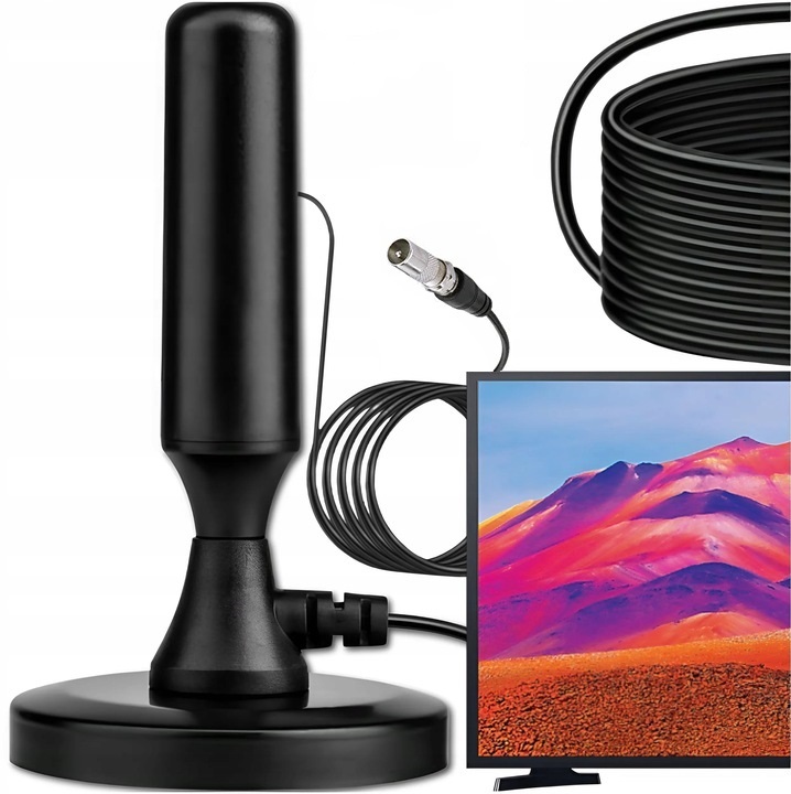 Mocna Antena Telewizyjna Pokojowa Do Tv Naziemnej Dvb-t DVBT2 H.265 SG-3003