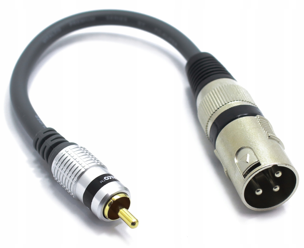 

Adapter Wtyk Xlr Męski Wtyk Rca Mikrofon Vitalco