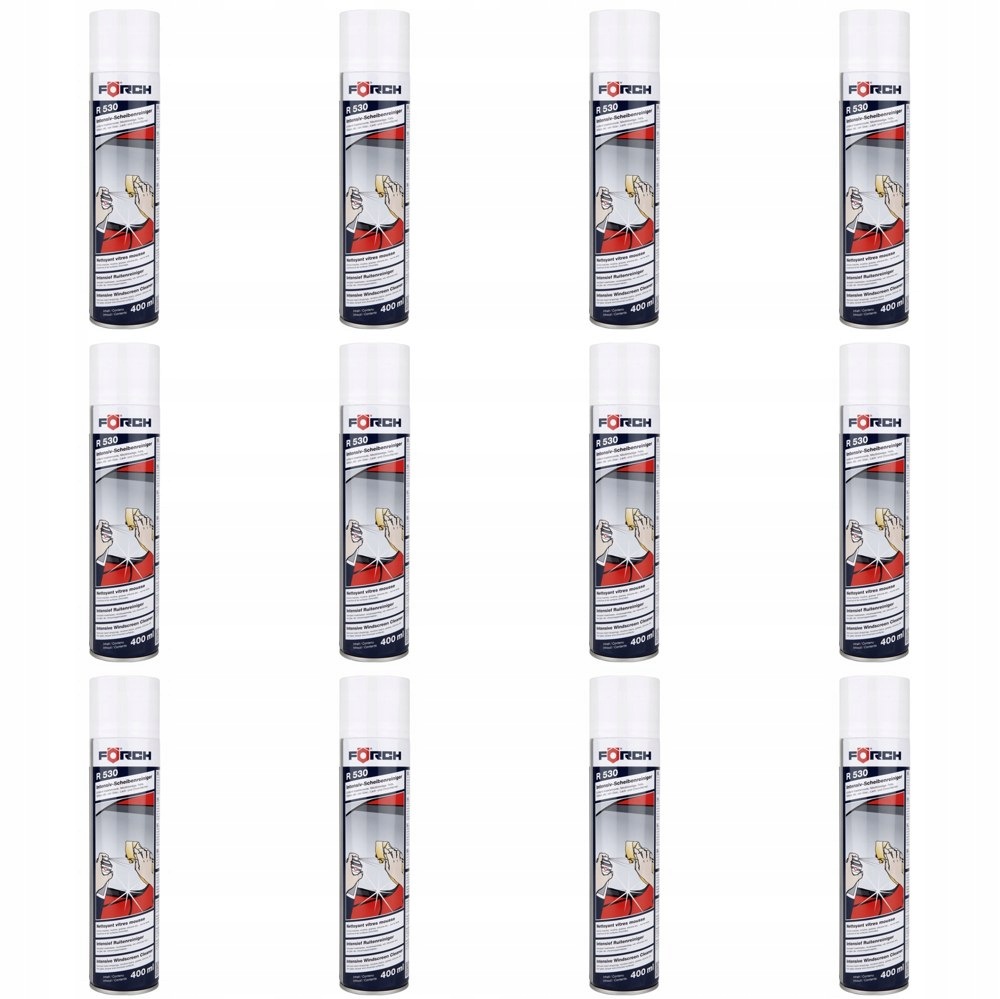 Forch R530 Aktivná Pena Na Umývanie Skiel 400ML sada 12 kusov
