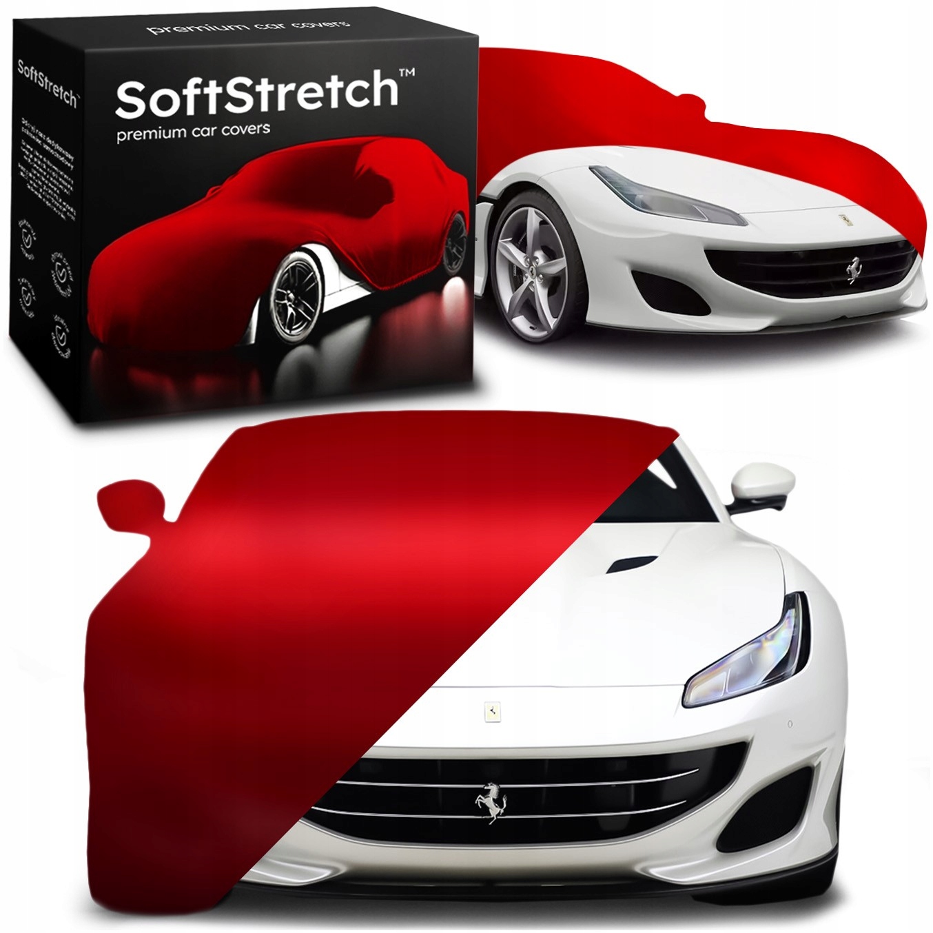 Kryt auta Premium SoftStretch pro Ferrari Portofino červený