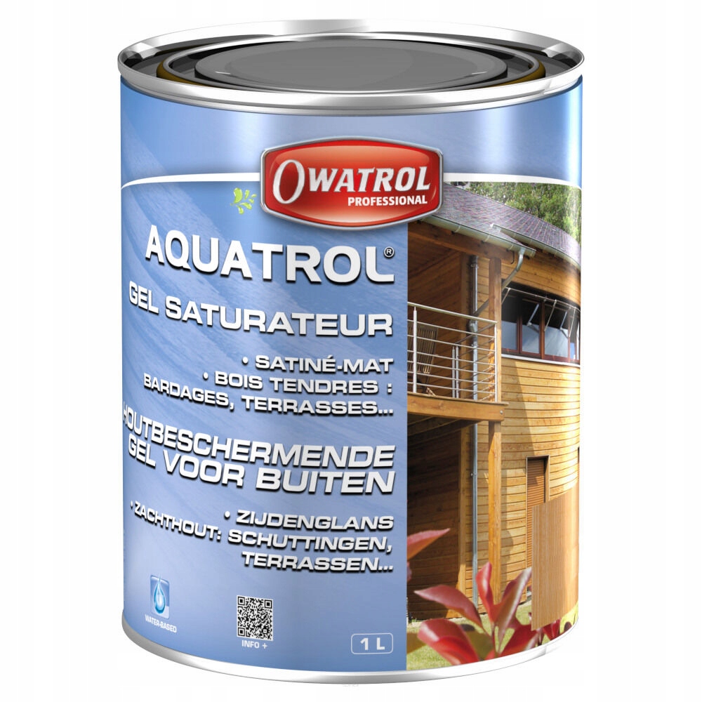 Aquatrol 1L bezbarvý gel, impregnace dřeva a saturační olej pro terasy