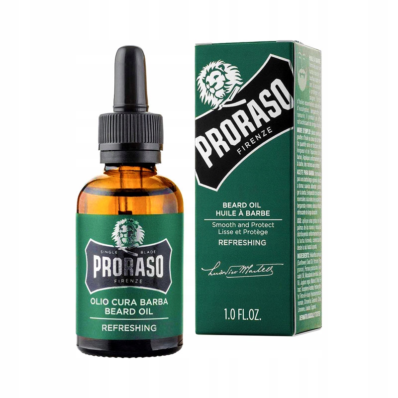 Olejek do brody PRORASO Refreshing 30ml Beard Oil