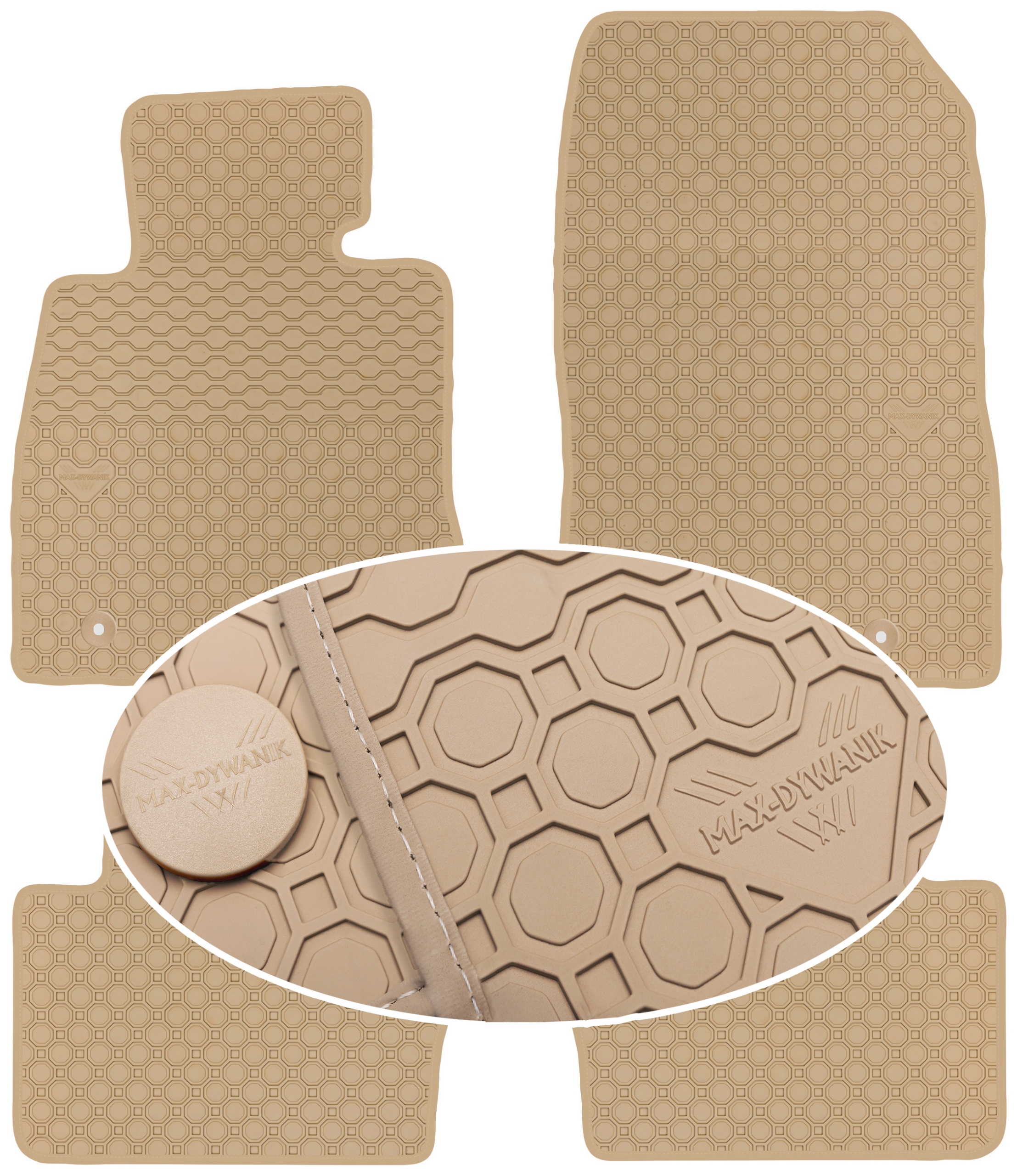 Mazda 2 III 2015 Béžové koberčeky