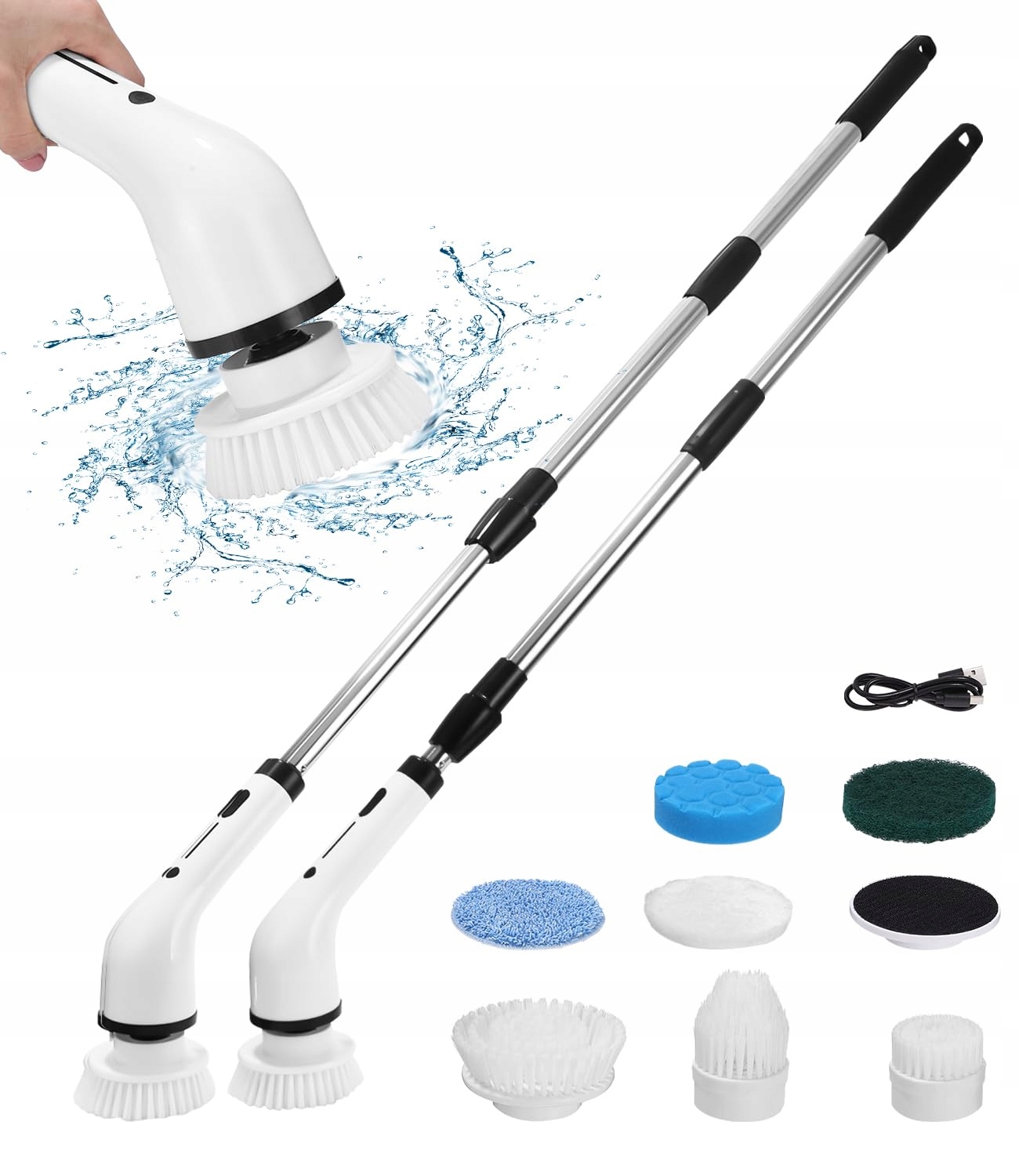 Levně Elektrický bezdrátový čisticí kartáč 8v1