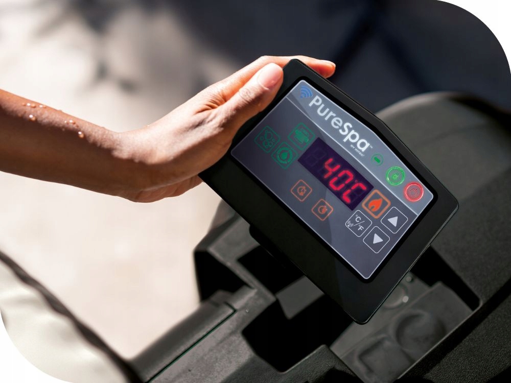 Dmuchane Spa Hydromasaż Pure Spa Intex 28450 4 osobowy - Generator Chloru Cechy dodatkowe oświetlenie podwodne pokrywa system masażu powietrznego uchwyty