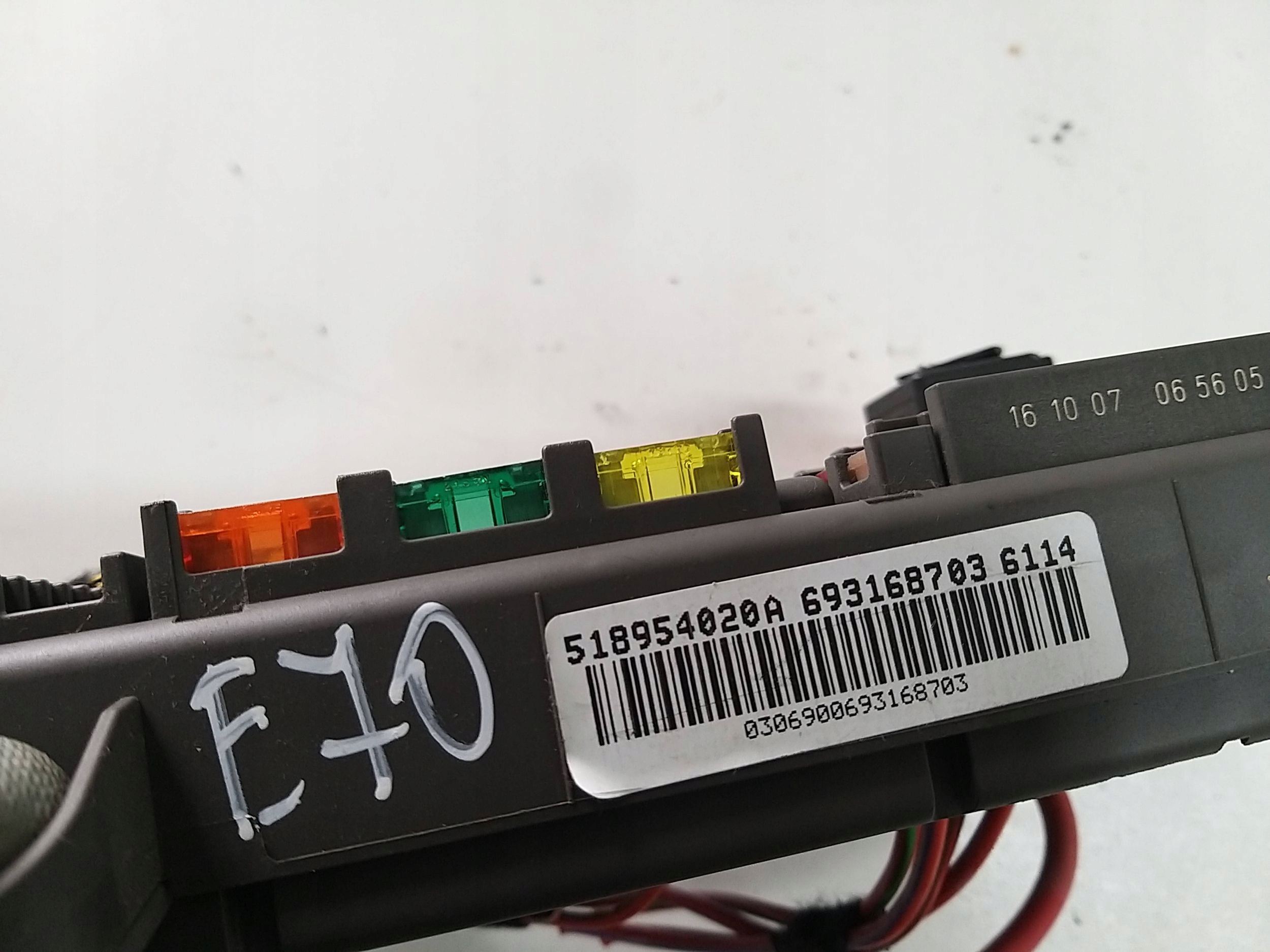 BMW X5 X6 E70 E71 Module fusibles 3.0D 518954020A