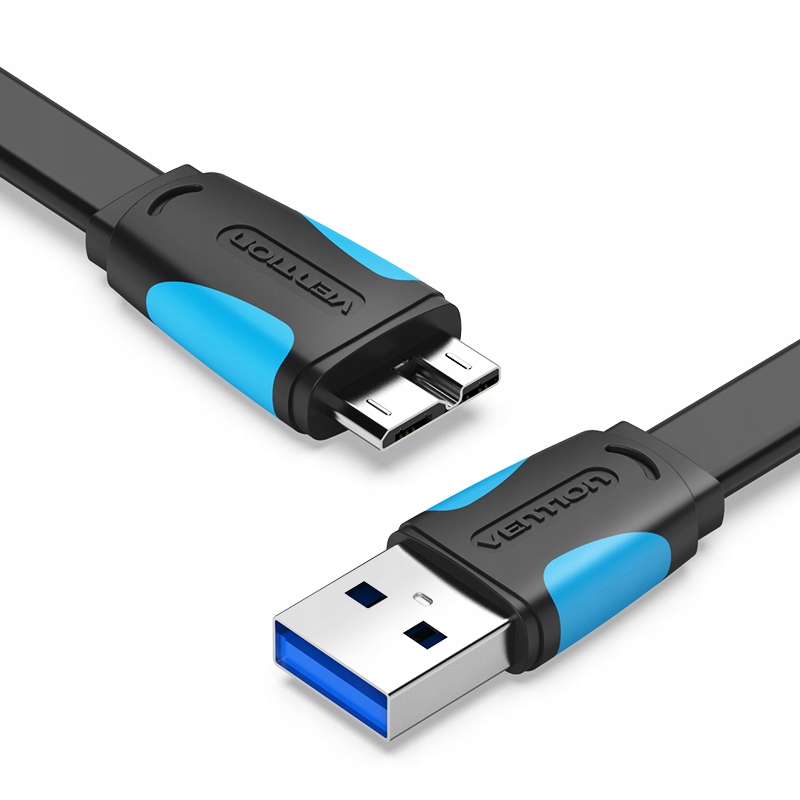

Vention Usb 3.0 Micro-B 10 Pin - Usb Płaski 0,5m
