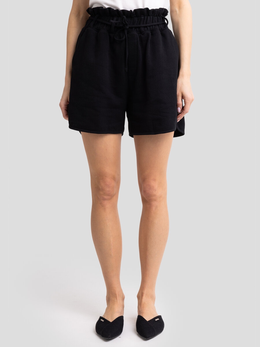 Big Star Dámské Paperbagové Šortky Černé Oliana 906 L