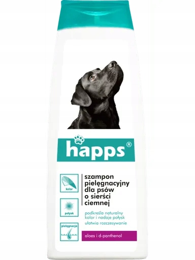5 x Happs – šampon pro psy s tmavou srstí 200 Ml