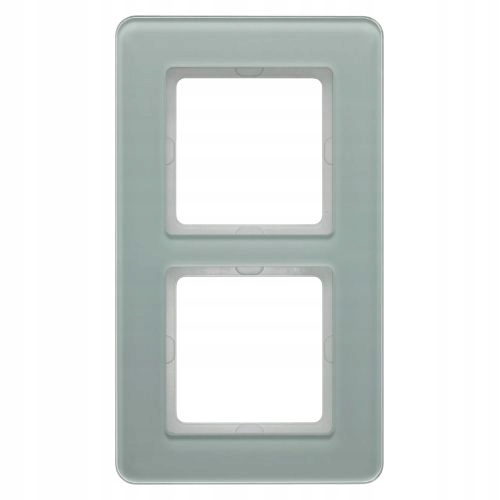 2-násobný rámik, biele sklo, Q.7; 10126079, Berker od Hager