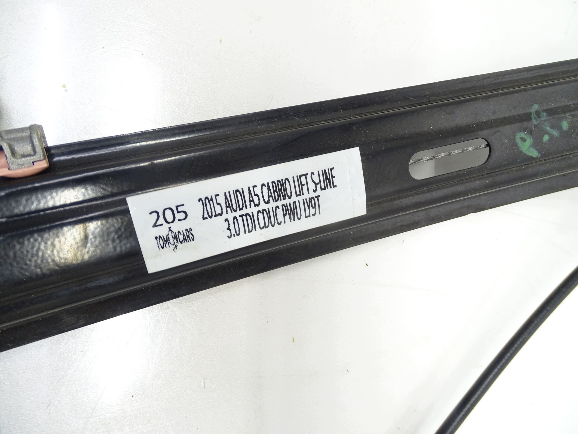 window regulator mechanism right front AUDI A5 CABRIO LIFT 8F0837462D