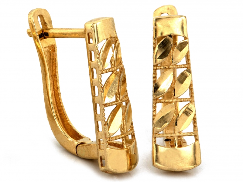 Náušnice zlaté Au 585 Ažurové KL12781