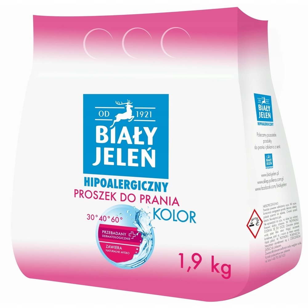 

Biały Jeleń Hipoalergiczny Proszek Kolor 1,9 Kg