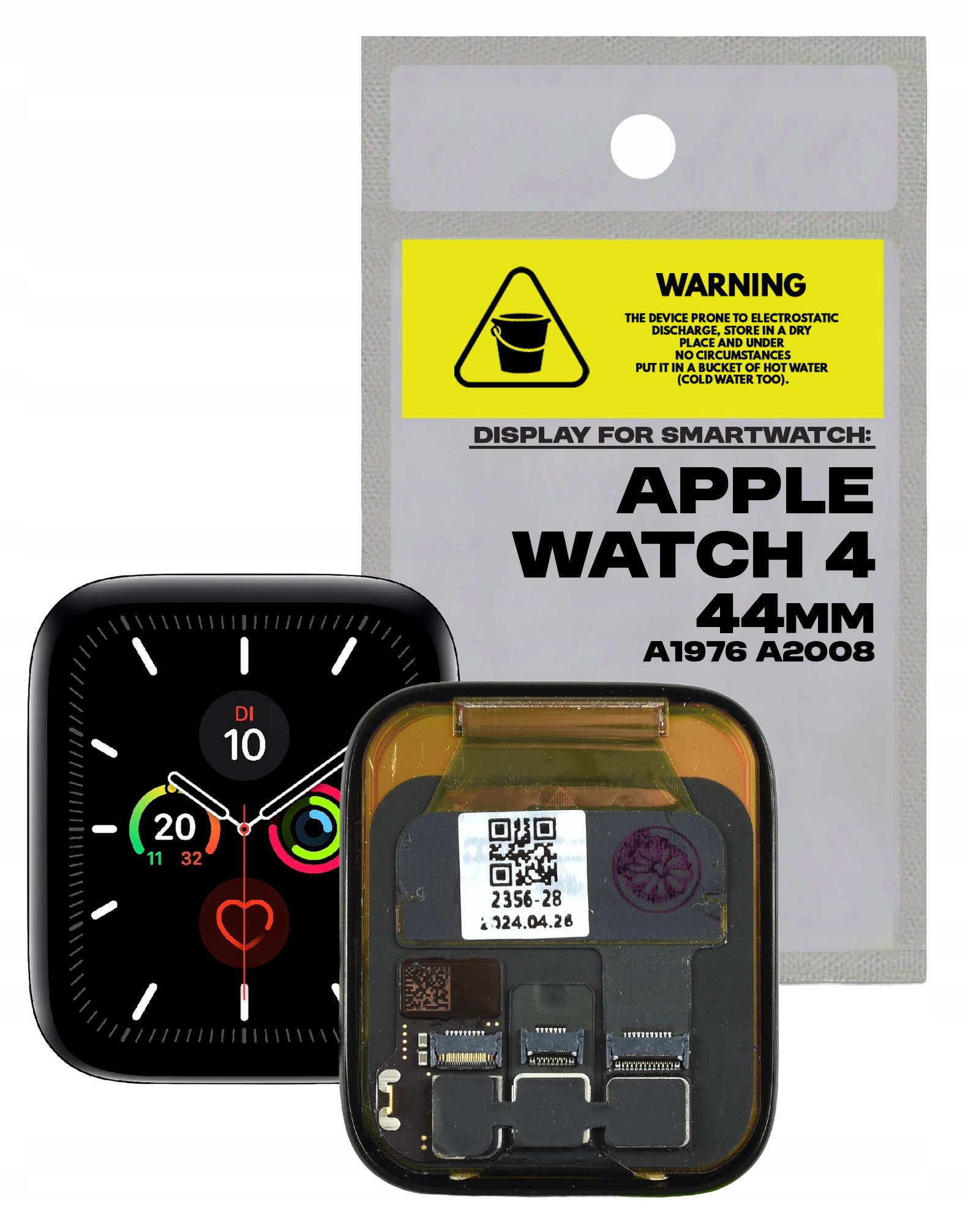 Originálny displej pre inteligentné hodinky Apple Watch 4 44 mm A1976 A2008 Oem Ole