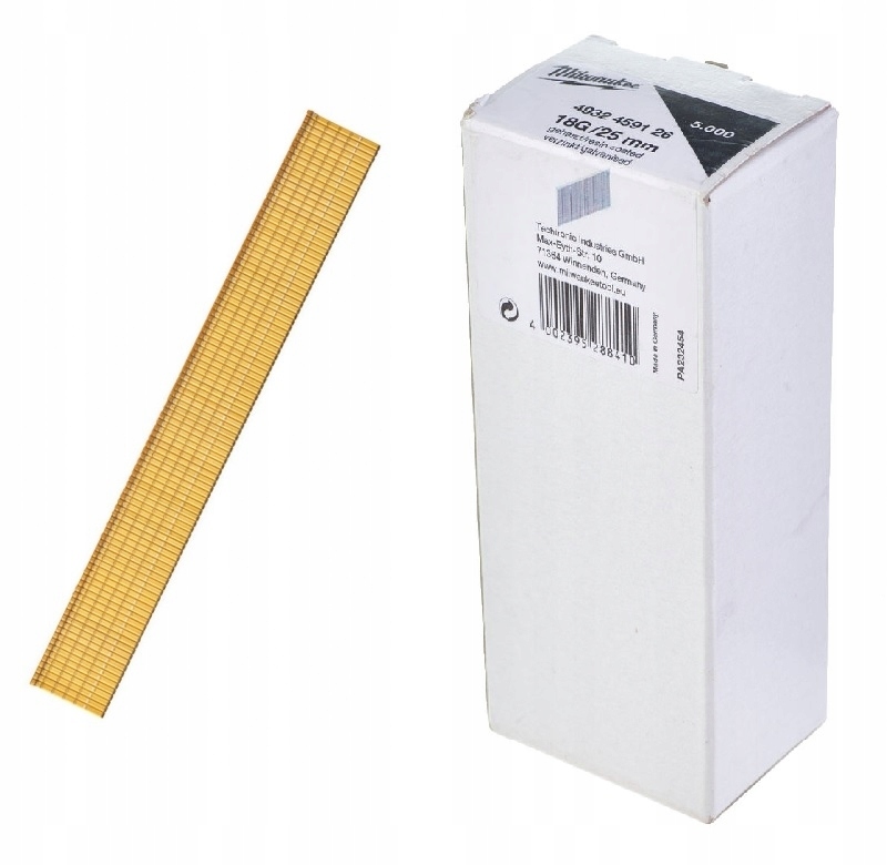 

Milwaukee Gwoździe Sztyfty do M18 FN18GS 25mm 5ts