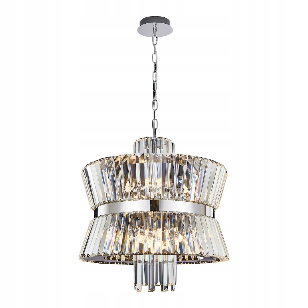 MiLAGRO Luster Aurelia Chrome 12Xe14 Lampa Osvetlenie interiéru Dizajn
