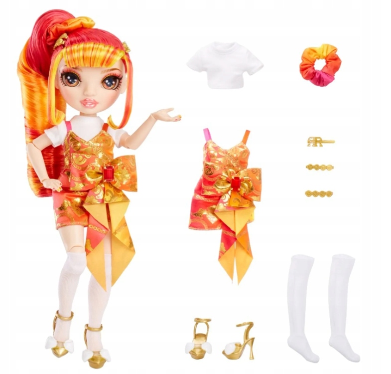 Lalka Rainbow High Junior Laurel De'Vious Orange