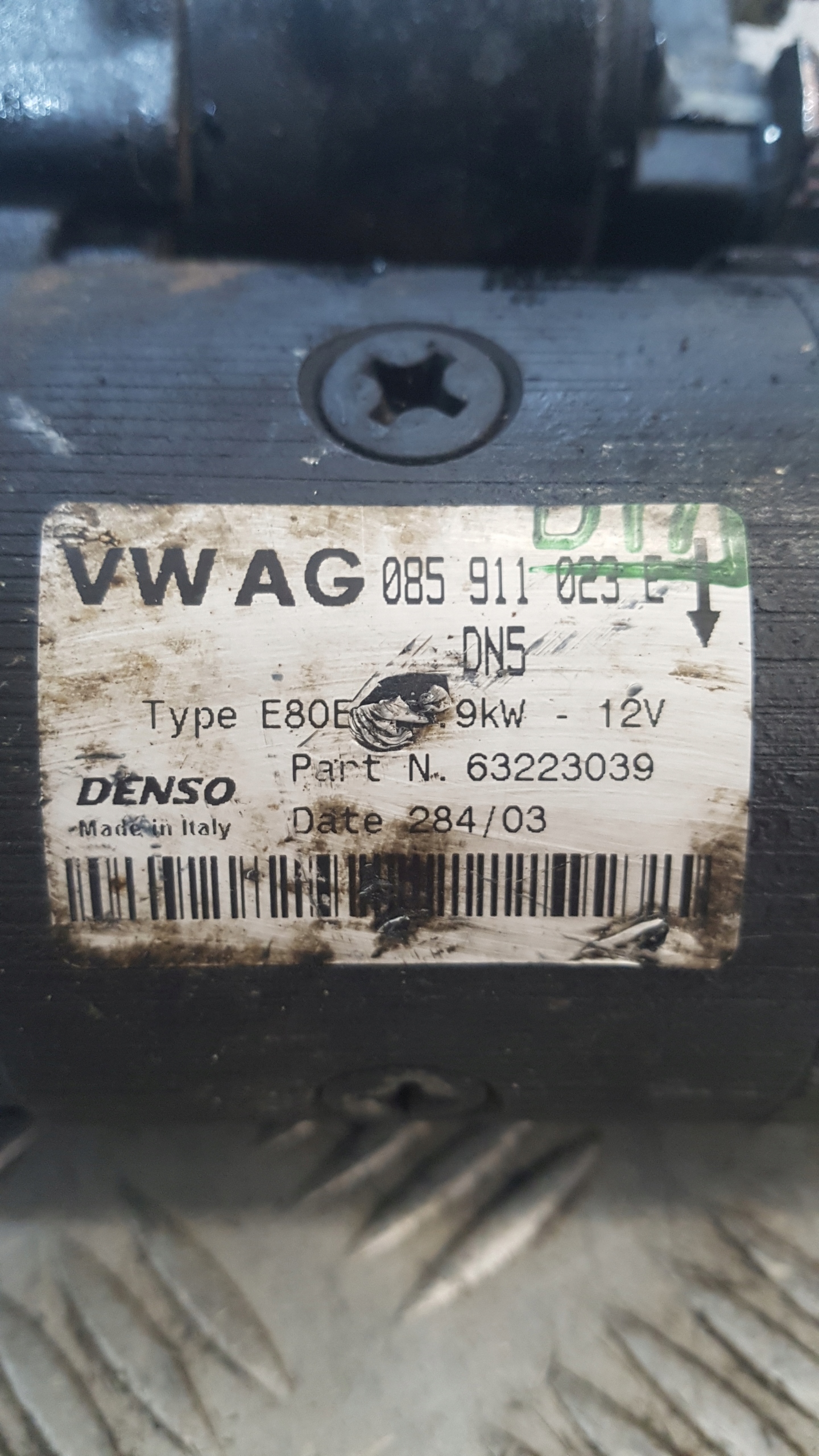 starter SEAT AROSA 085911023E 1.4 16V