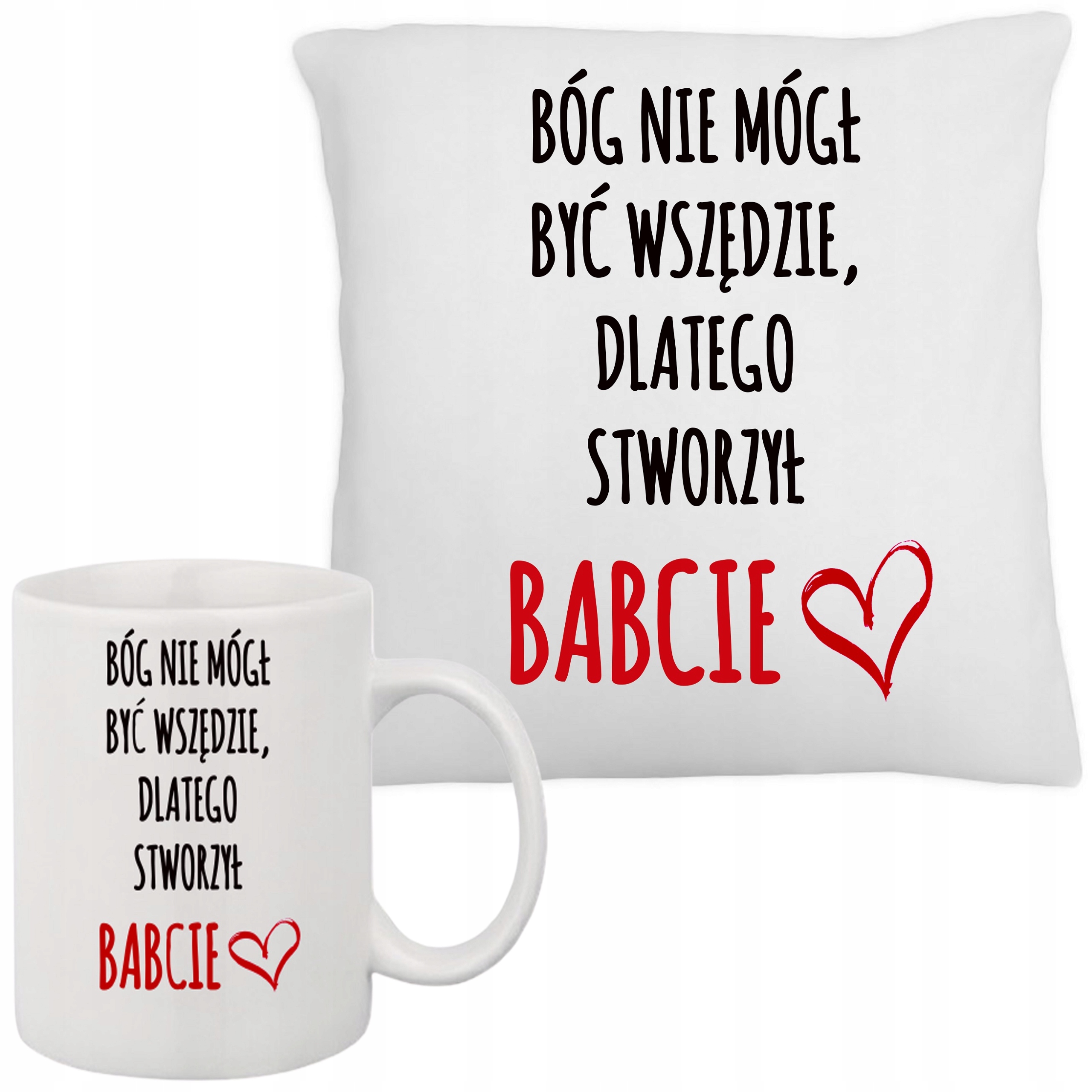 

Zestaw Kubek Poduszka Dzień Babci Imię