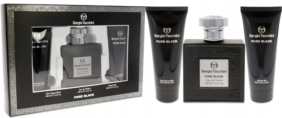 Sergio Tacchini Pure Black 3-dílný pánský set