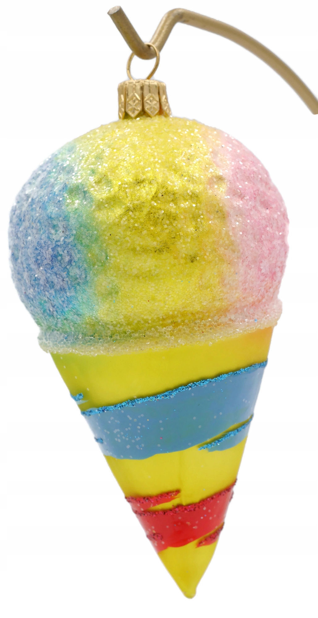 

Bombka szklana ręcznie malowana Lody w Wafelku