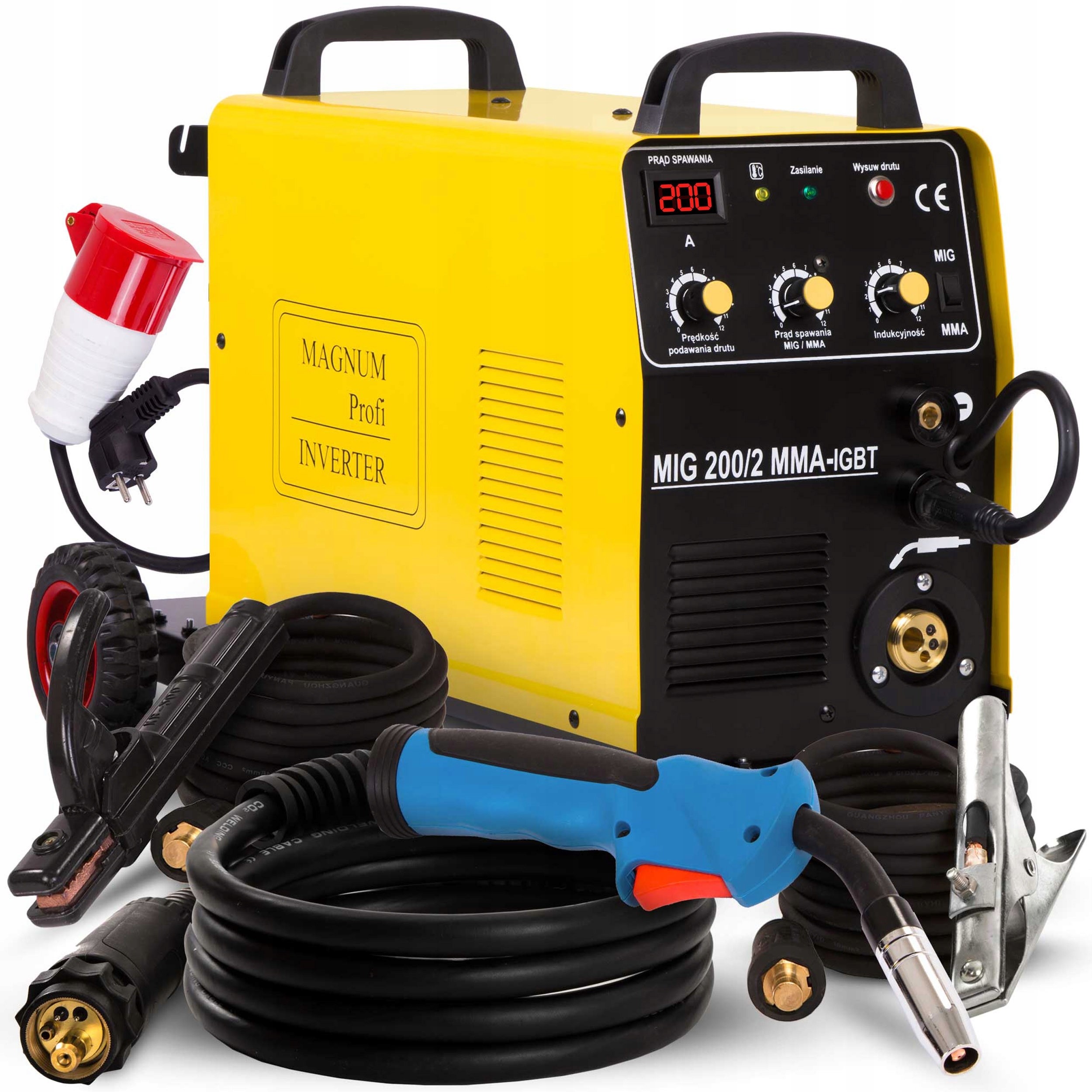 Poloautomatický Svařovací Stroj Magnum Mig 200/2 Mma Igbt 200A 230V 400V