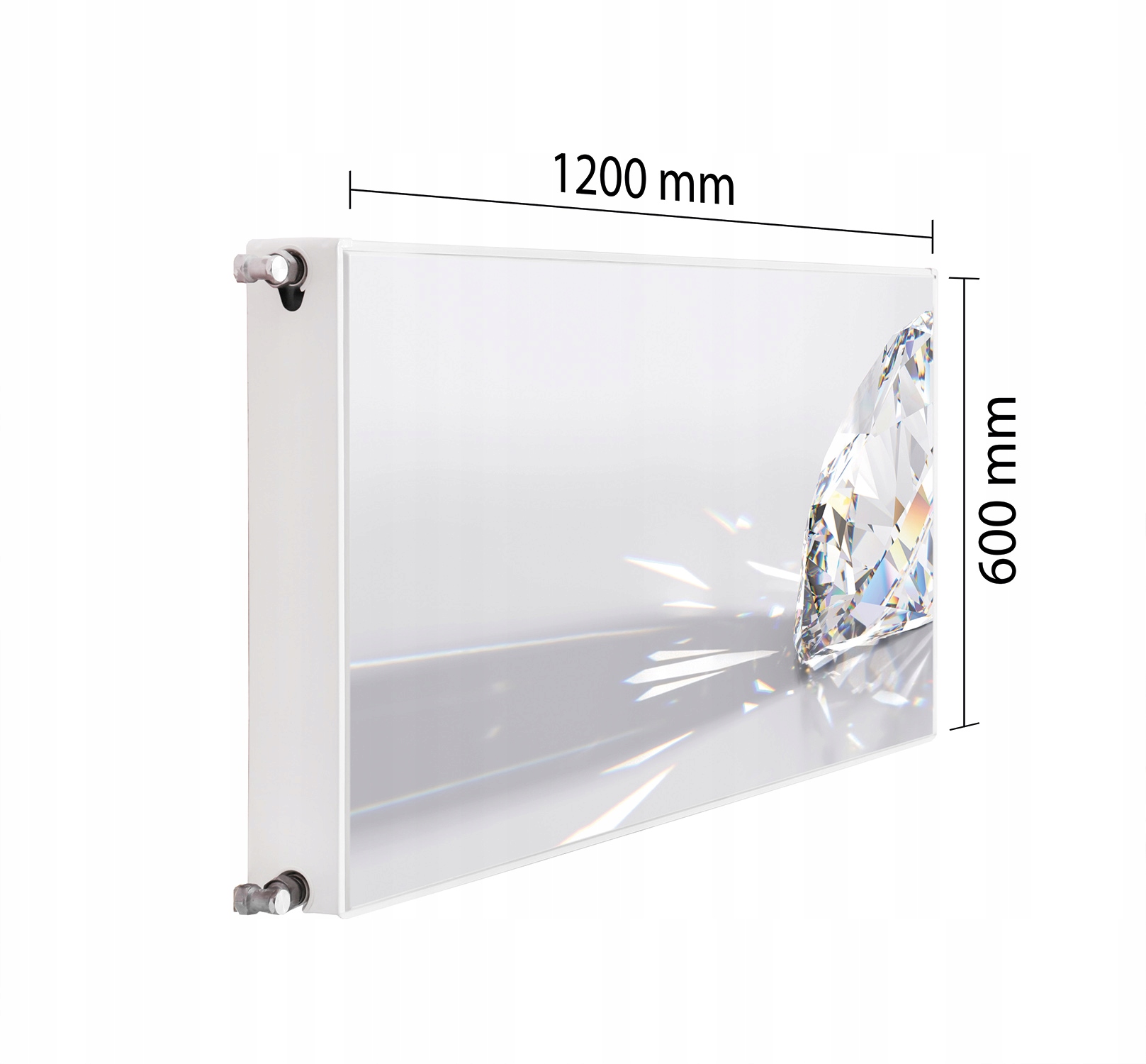 Maskovací Kryt Radiátoru 120x60 Diamantová Podložka Magnet