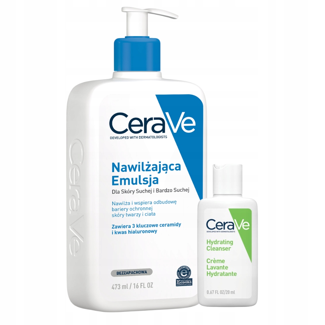 CeraVe Emulsja Nawilżająca Skóra Sucha i Bardzo Sucha, Twarz i Ciało 473ml