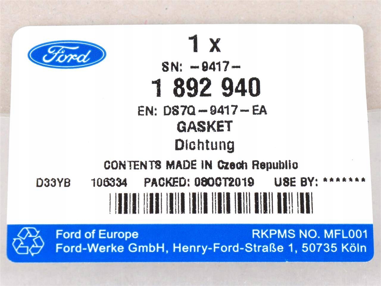 USZCZELKA POMPY WTRYSKOWEJ FORD 2,0 DIESEL DW10F Typ samochodu 4x4/SUV Samochody osobowe