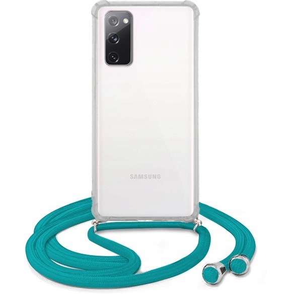 

Etui Crossbody do Samsung S20FE 5G Turkus Sznurek