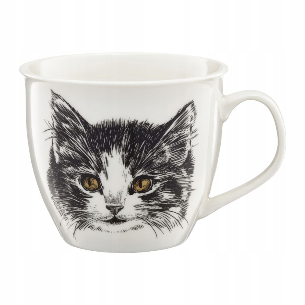 Kubek porcelanowy duży AMBITION Wild CAT 550ml kotek kot