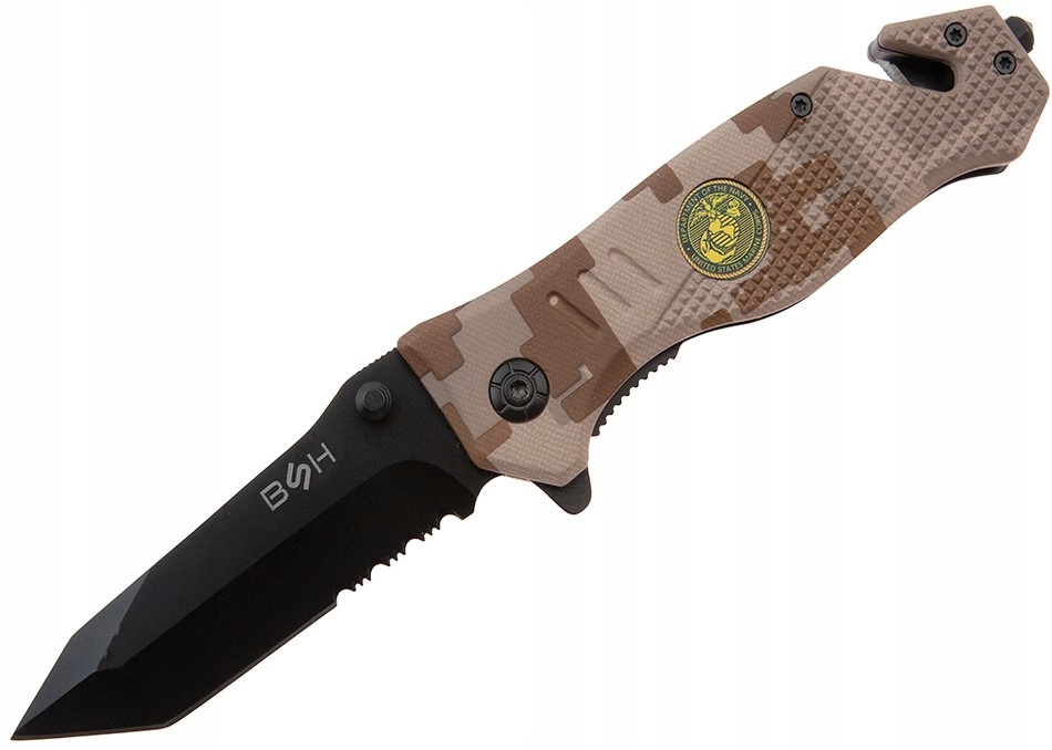 

Bsh Nóż Ratowiczy Sprężynowy Scyzoryk Tanto Zbijak