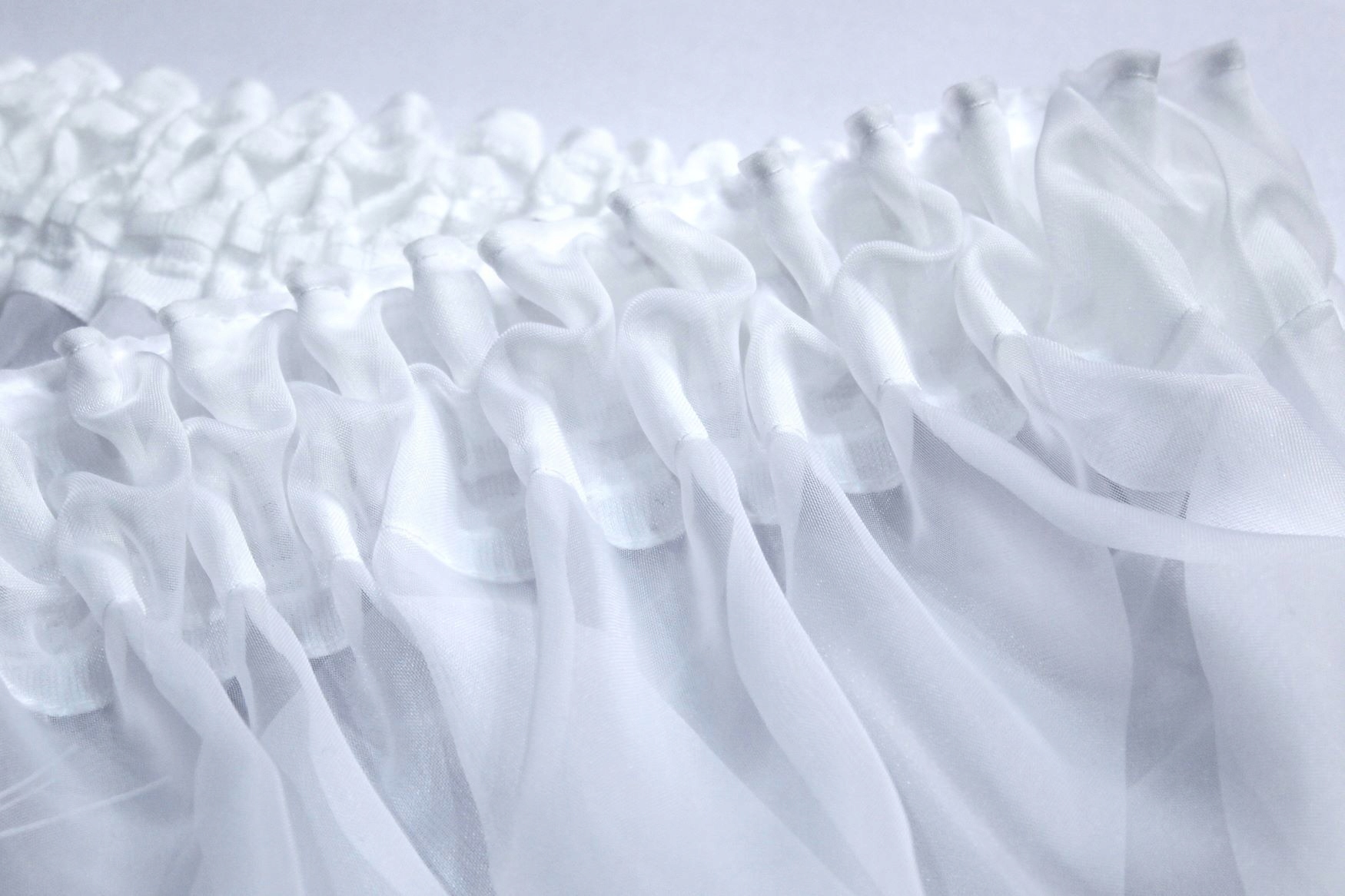 FIRANA GOTOWA 300x120 WOAL BIAŁA ZASŁONA NA ŻABKI Typ klasyczna