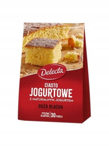Delecta Velký plech na jogurtové těsto 640 g