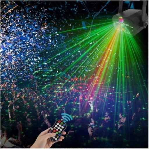 60 WZORÓW RGB DISCO LIGHT LASEROWA RGB Narodzenie Kod producenta JJF-518WI